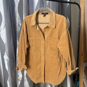 Forever 21 Mustard Corduroy Utility Jacket